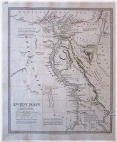 SDUK's Detailed Walker Map of Ancient Egypt, Nile, Heptanomi, Aethiopia, and Arabia (1832)