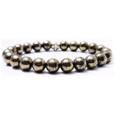 Golden Glow Crystal Bead Bracelet