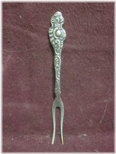 Nils-Johan Swedish Silverplate Pickle Fork