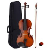 Natural Tone Full Size Violin Set with Case and Bow - Perfect for Gifting