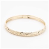 Sunburst Gold Bangle Bracelet