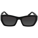 Slate Grey Rectangular Sunglasses by Ferragamo