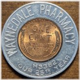 Waynedale Lucky Penny Token