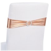 Elegant Rose Gold Chair Sashes