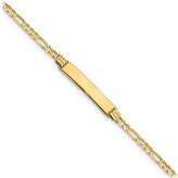 Sunshine Engraved Figaro Bracelet