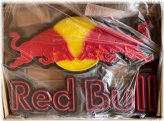 Neon Red Bull Energy Drink Sign