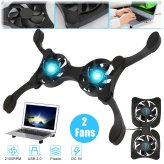 ChillMate - Foldable USB Dual Cooling Fan Pad for Comfortable Laptop Performance