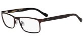 Matte Brown Stainless Steel Eyeglass Frames - HG0151 04IN 00