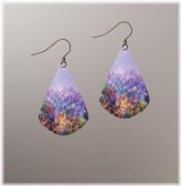 Purple Blossom Artisan Earrings