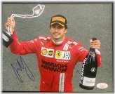 Ferrari F1 Driver Autographed 8x10 Photo by Carlos Sainz
