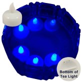 Blue Bloom Floating Tea Light Candle