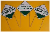 Responsible Paws Reminder Sign