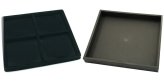 Square Stackable Jewelry Tray with 4-slot Display