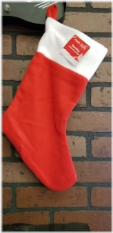 Crimson Trim Holiday Stocking