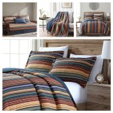 Multi-Striped Cotton Bedding Set