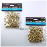 Brass Plated Grommet Eyelet and Washer Punch Set