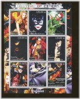 Turkmenistan Batman Forever Cinema Commemorative Souvenir Stamp Sheet Reproduction
