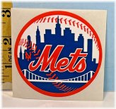 Retro New York Mets Baseball Sticker