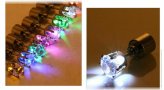 LED Light-Up Stud Earrings with Replaceable Batteries