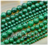 Malachite Round Beads