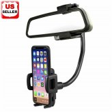 360° Rearview Mirror Phone Holder