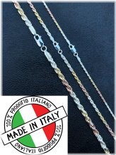 Tri-Color Rope Chain Necklace