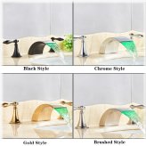 Cascading Stream Double-Handle Faucet