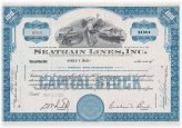 Vintage Seatrain Lines Stock Certificate