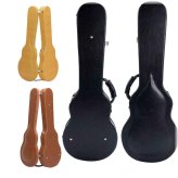 Microgroove Hardshell Case for Electric Guitars and Basses in Brown, Yellow, and Black