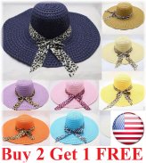 Bowknot Beach Floppy Hat for Women