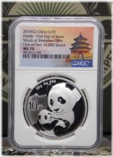 Silver Panda Minted Coin