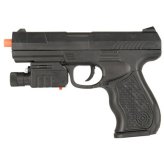 Precision Strike Airsoft Pistol with Laser Sight and LED Flashlight