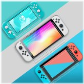 CrystalShield: Dual Pack High-Definition Tempered Glass Protectors for Nintendo Switch and Lite