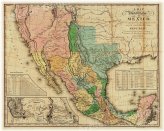 Southwest Mexico Map - 1846 Edition