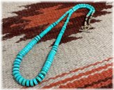 Turquoise Heishi Necklace - Graduated Size