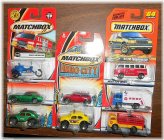 Mint Condition 1:64 Scale Matchbox Blister Pack Vehicles