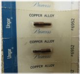 Copper Alloy Princess Thread with Slanted Soldier Tips - Brand New Pack