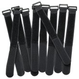 SecureFlex Hook & Loop Cable Straps - Set of 10