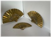 Brass Hand Fans Set of 3