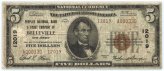 Peoples NB & TC $5 National Currency 1929-T2 Ch#12019 - Belleville, NJ - F+/VF