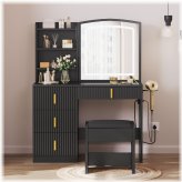 Luminous Vanity Set with Drawer Storage