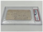 Dionysius Boucicault Autographed Cut with PSA DNA Certification