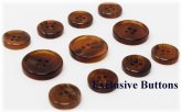 Earth Tone Horn Buttons Set