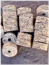 River Burl Brown Cork Rings