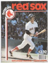 1979 Boston Red Sox Official MLB Baseball Yearbook Program featuring Carl Yastrzemski