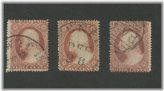 Antique US Postage Stamp Set with Certified Authenticity - Plates 2-3-5 (1857)