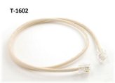 Round Telephone Cable - 2ft RJ11/RJ12, CablesOnline T-1602