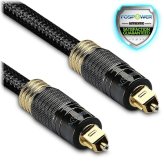 Braided Digital Optical Audio Cable - 10FT