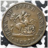 Upper Canada Half Penny Token (1857)