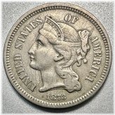 1873 Key Type Nickel with Nice Detail